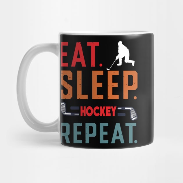 Eat Sleep Ice Hockey Repeat by rhazi mode plagget